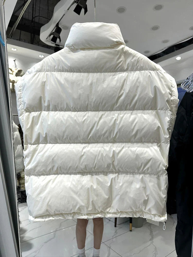 Insulating Women’s Down Vest - Cropped, Duck, Winter