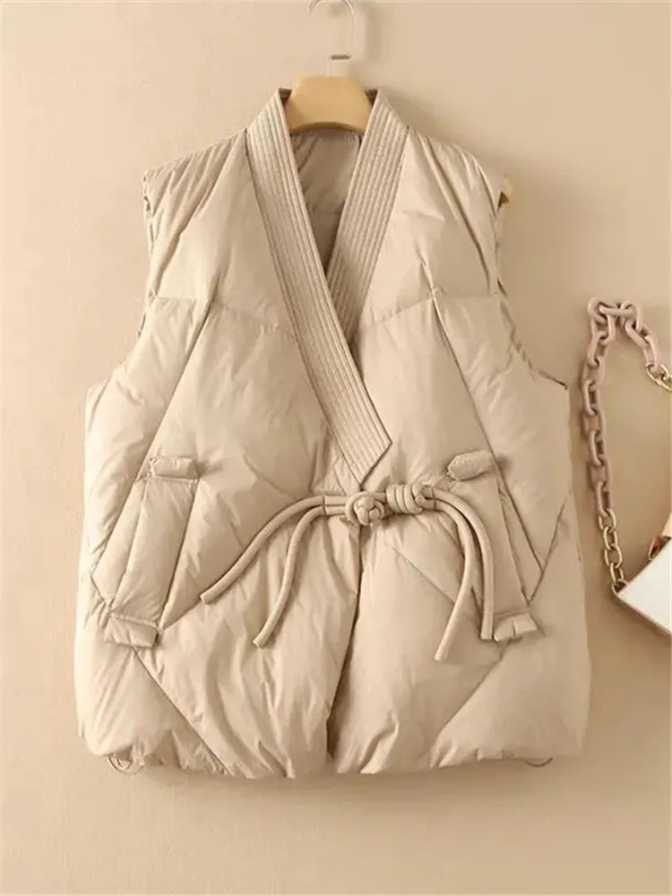 Insulating Womens Vest - Cropped Quilted, Streetwear