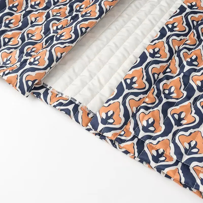 Insulating Women’s Quilted Vest - Loose Open Stitch, Cotton