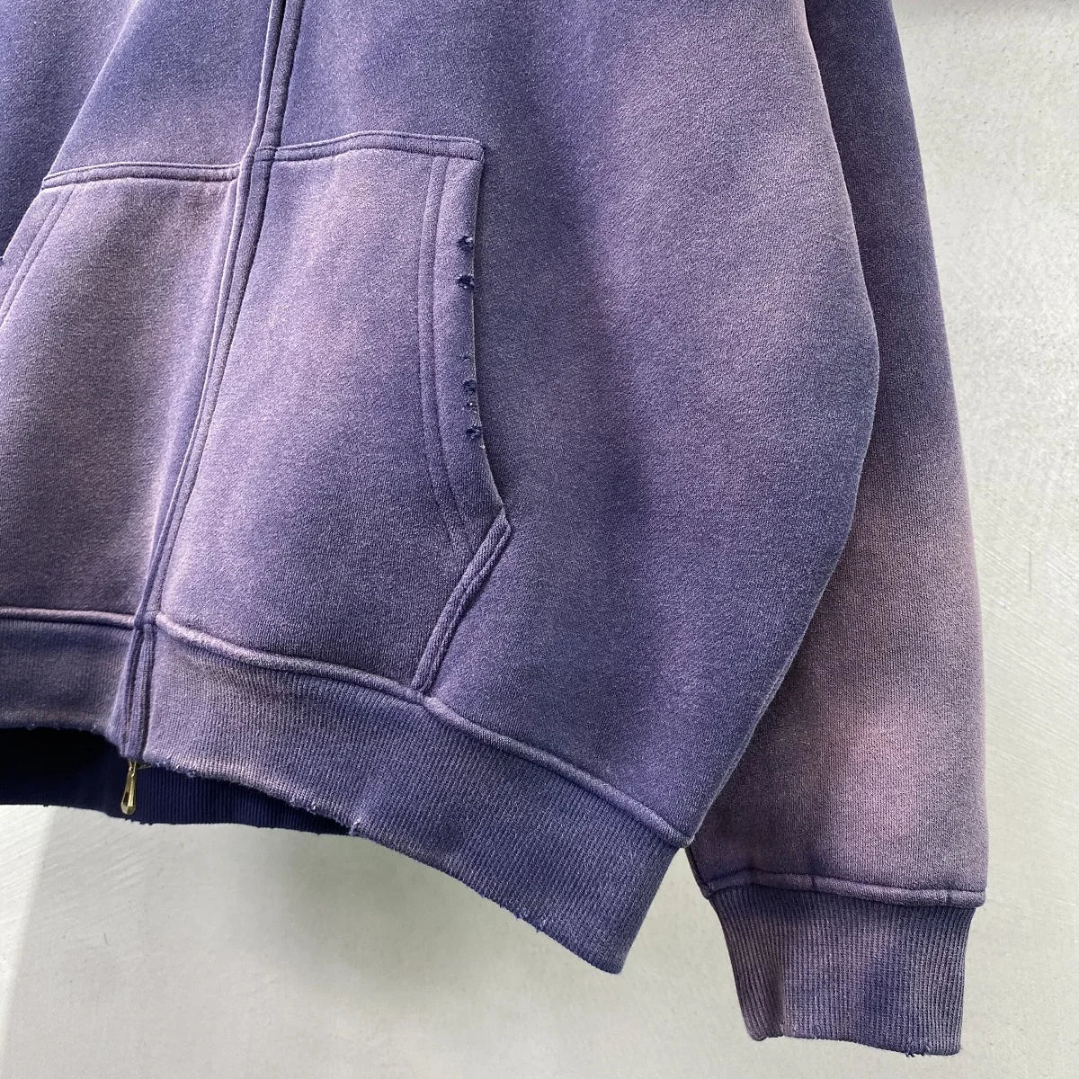 Warmer, lässiger Herren-Kapuzenpullover mit Reißverschluss – Oversize, Plüsch, Winter