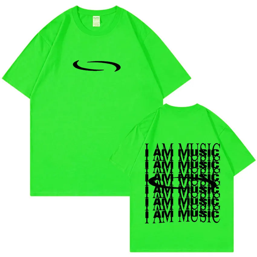 PlayBoi Carti ''I'm Music T-shirt'' Opium Ken Carson Tour Rap Fashion Hip Hop Oversized Tees