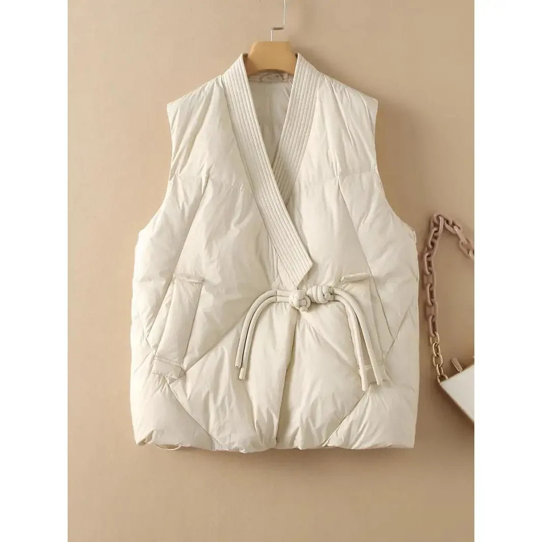 Insulating Womens Vest - Cropped Quilted, Streetwear