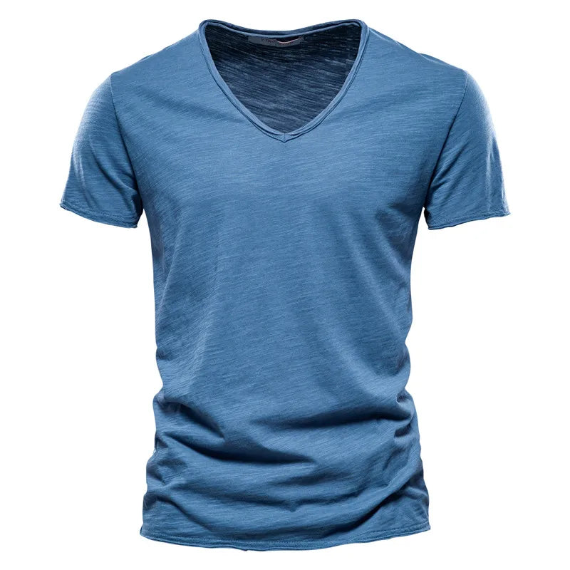 Lightweight Cotton Summer Men's Shirt, Breathable Casual Wear, Wrinkle-Resistant, Soft Touch, Available in Various Colors