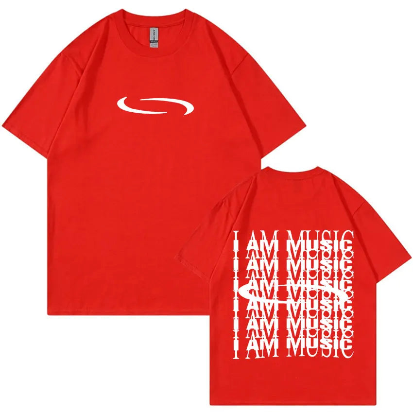 PlayBoi Carti „I'm Music“-T-Shirt, Opium Ken Carson Tour, Rap-Mode, Hip-Hop-Oversize-T-Shirts