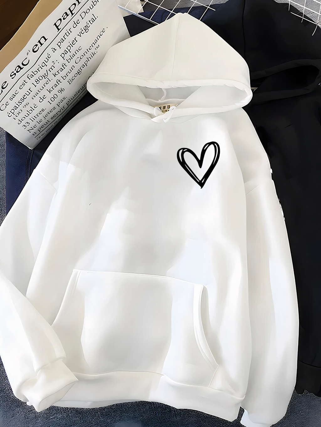 Soft Cozy Women's Hoodie – Relaxed Pullover, Cotton, Casual