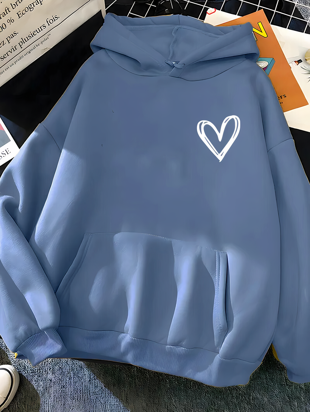 Soft Cozy Women's Hoodie – Relaxed Pullover, Cotton, Casual