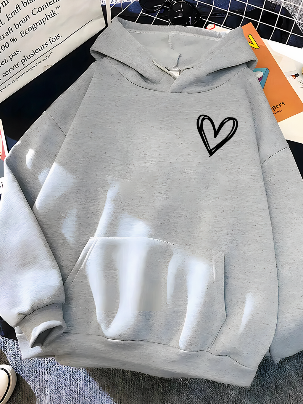 Soft Cozy Women's Hoodie – Relaxed Pullover, Cotton, Casual
