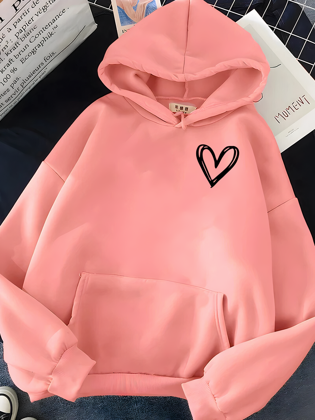 Soft Cozy Women's Hoodie – Relaxed Pullover, Cotton, Casual