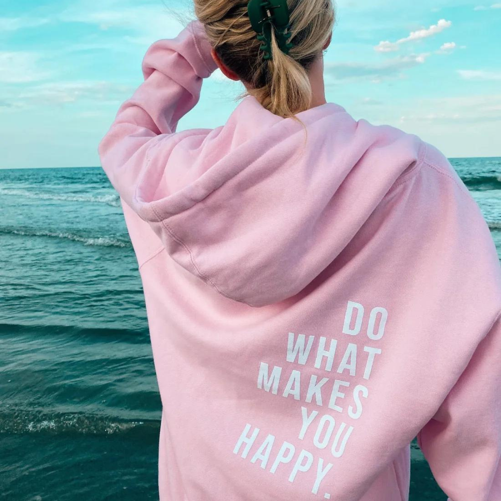 Oversized Relaxed Women's Hoodie - Dropped Shoulder Cotton