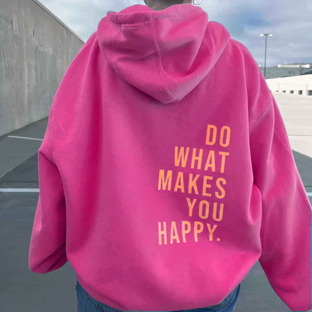 Oversized Relaxed Women's Hoodie - Dropped Shoulder Cotton
