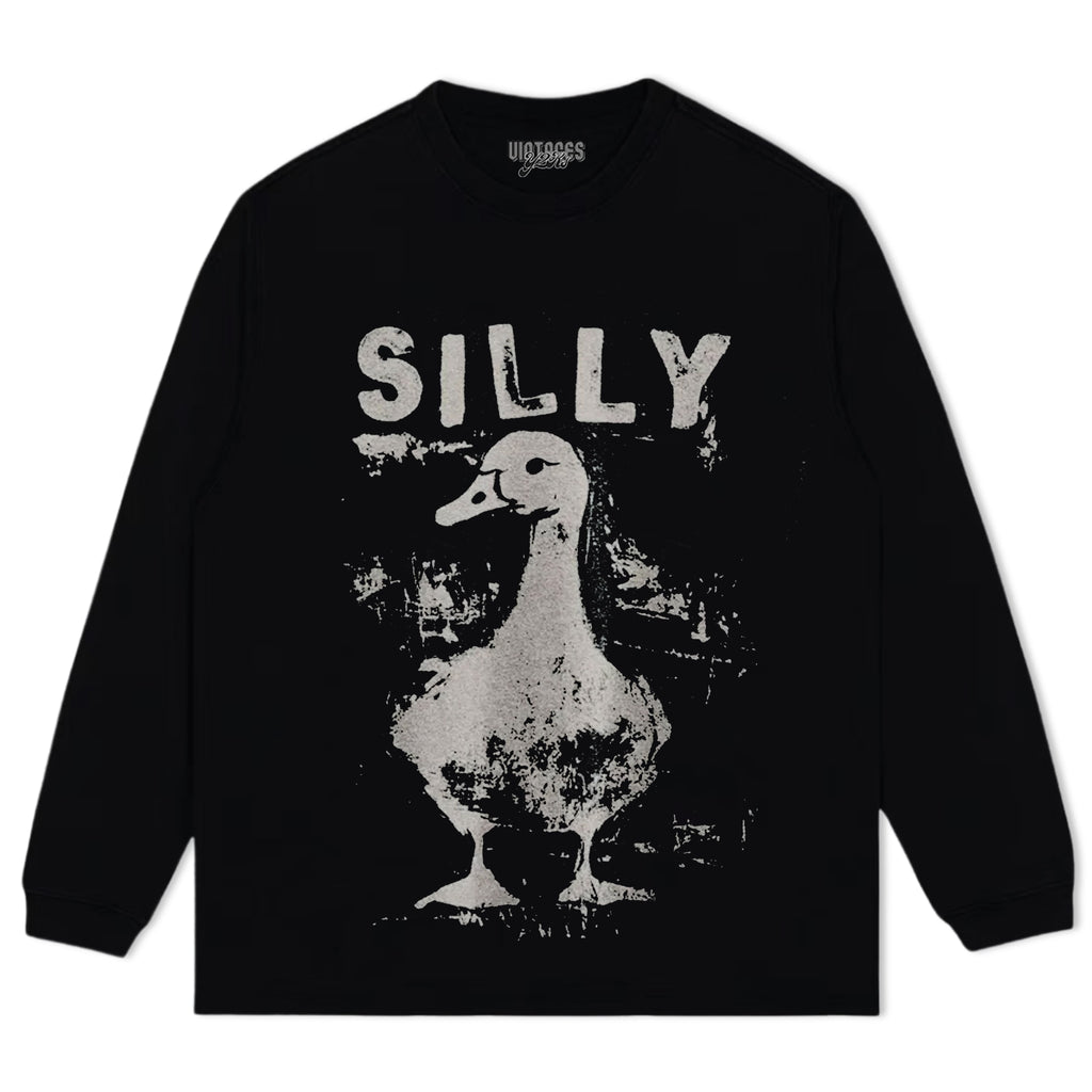 SILLY GOOSE CROP TEE & LS & HOODIE