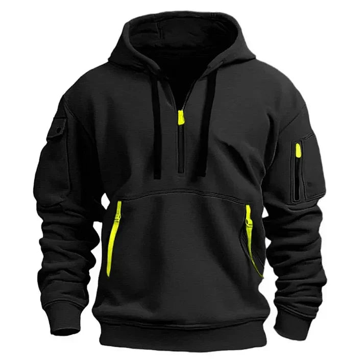 Lightweight Men’s Half Zip Hoodie - Fleece, Outdoor