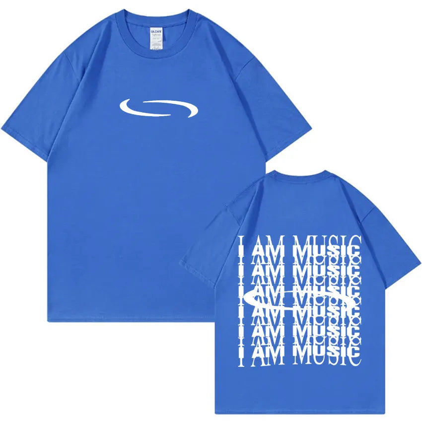 PlayBoi Carti ''I'm Music T-shirt'' Opium Ken Carson Tour Rap Fashion Hip Hop Oversized Tees
