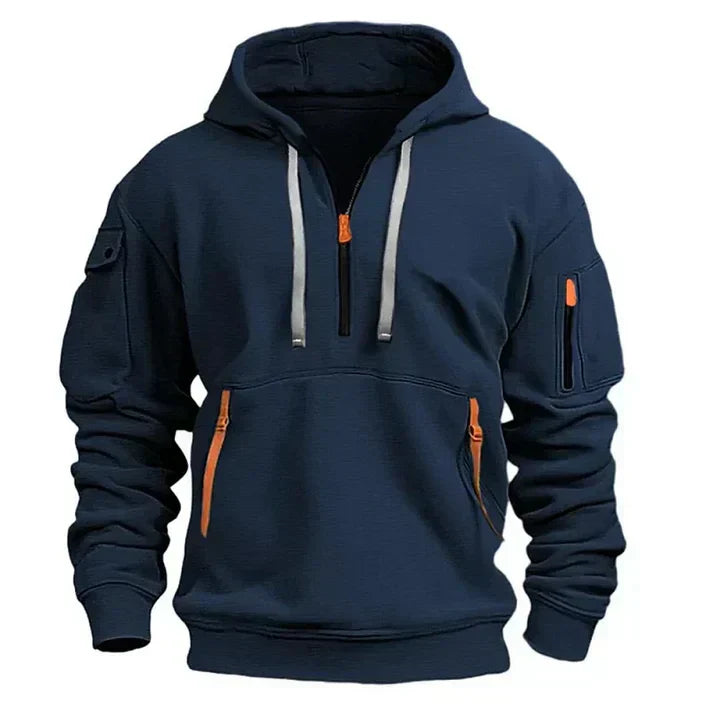 Lightweight Men’s Half Zip Hoodie - Fleece, Outdoor
