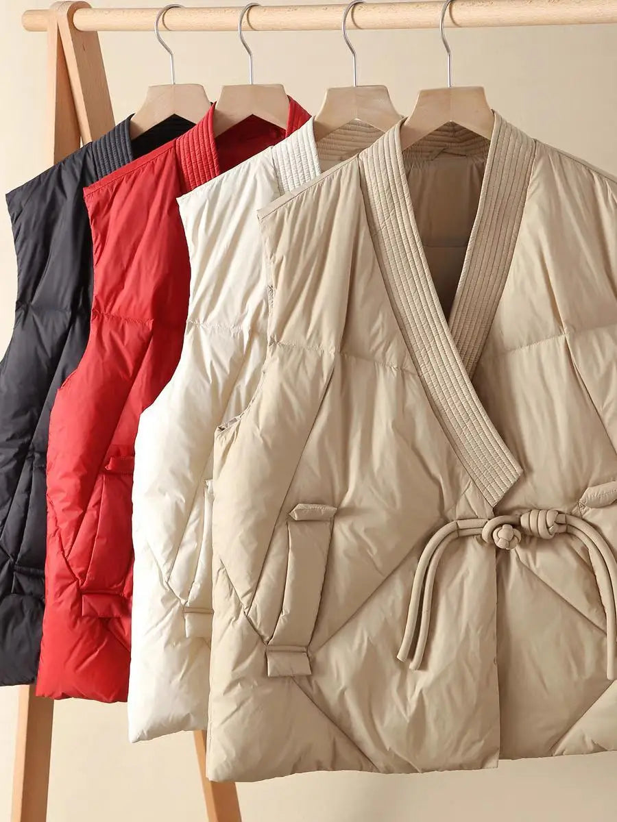 Insulating Womens Vest - Cropped Quilted, Streetwear