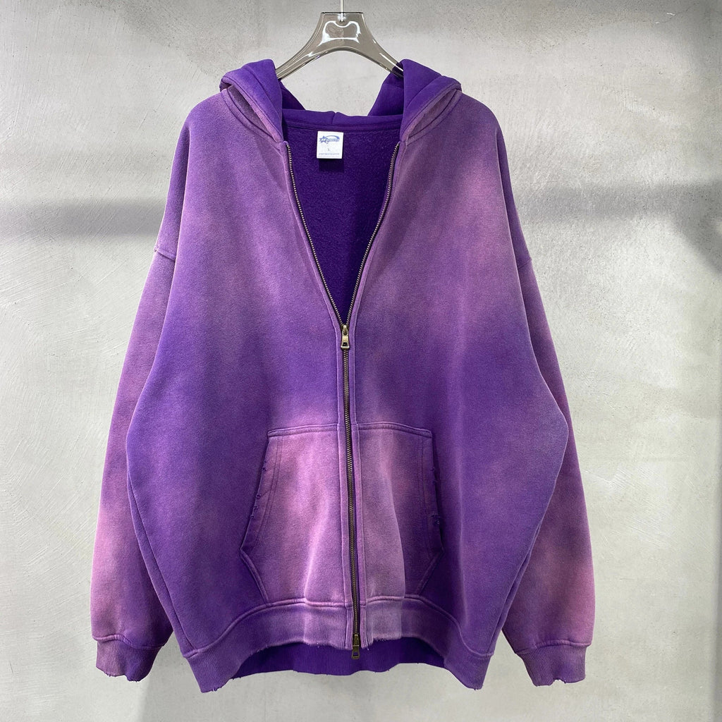 Warmer, lässiger Herren-Kapuzenpullover mit Reißverschluss – Oversize, Plüsch, Winter