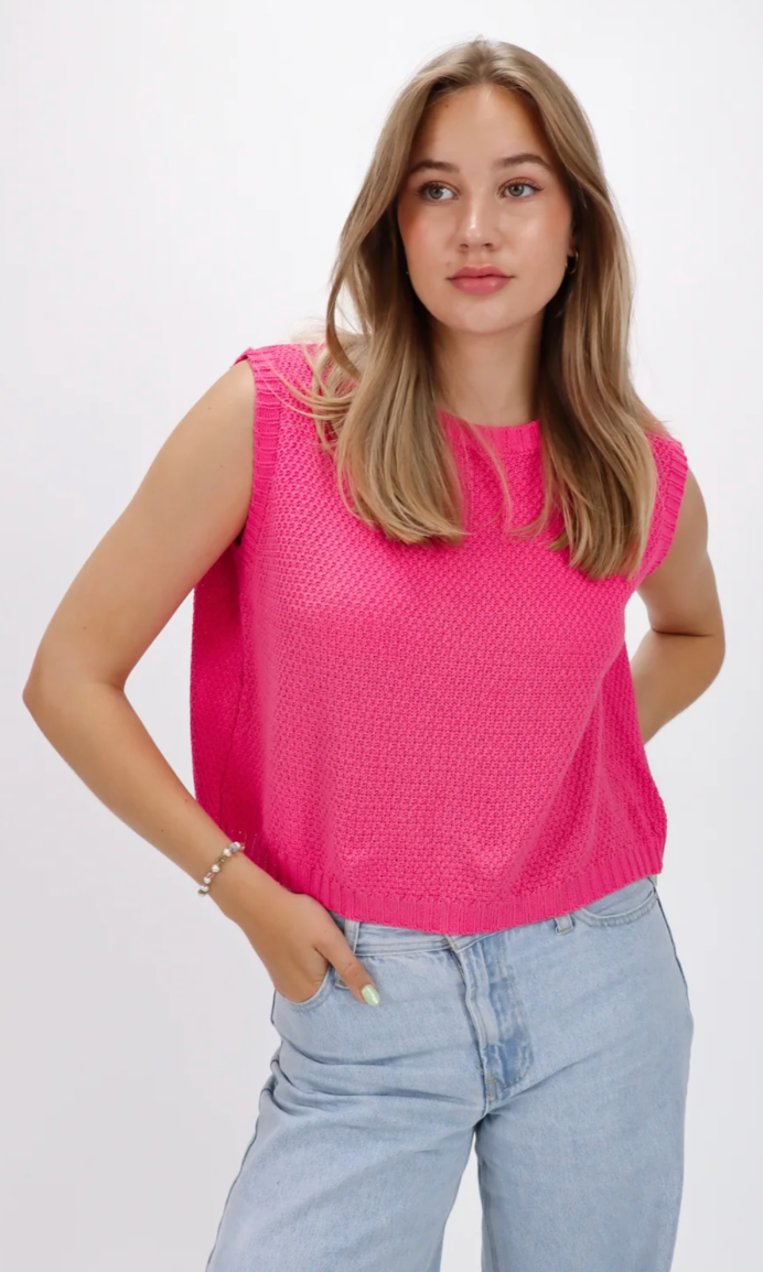 Boxy Knit Women's Top in Soft - Comfortable Going Out Top for Summer Events