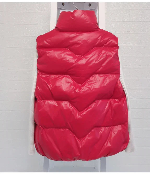 Insulating Women Vest - Loose Puffer, Polyester, Winter