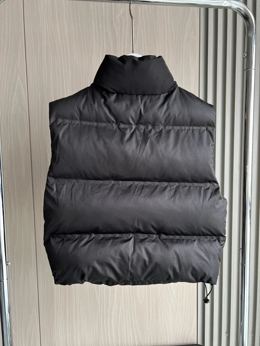 Insulating Women’s Puffer Vest - Oversized Quilted Cotton