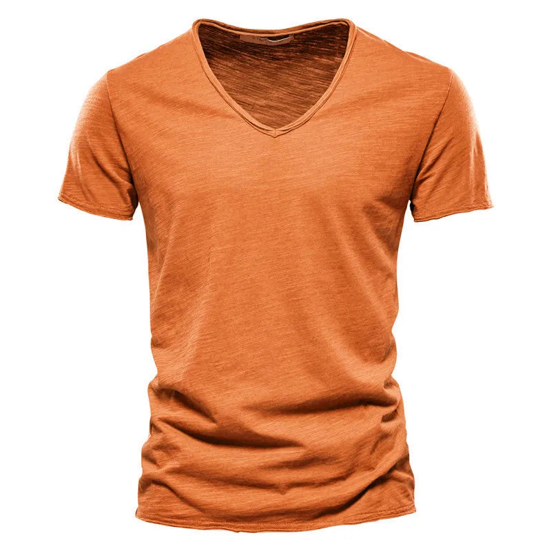 Lightweight Cotton Summer Men's Shirt, Breathable Casual Wear, Wrinkle-Resistant, Soft Touch, Available in Various Colors