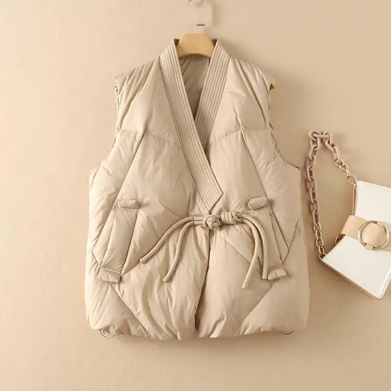 Insulating Womens Vest - Cropped Quilted, Streetwear