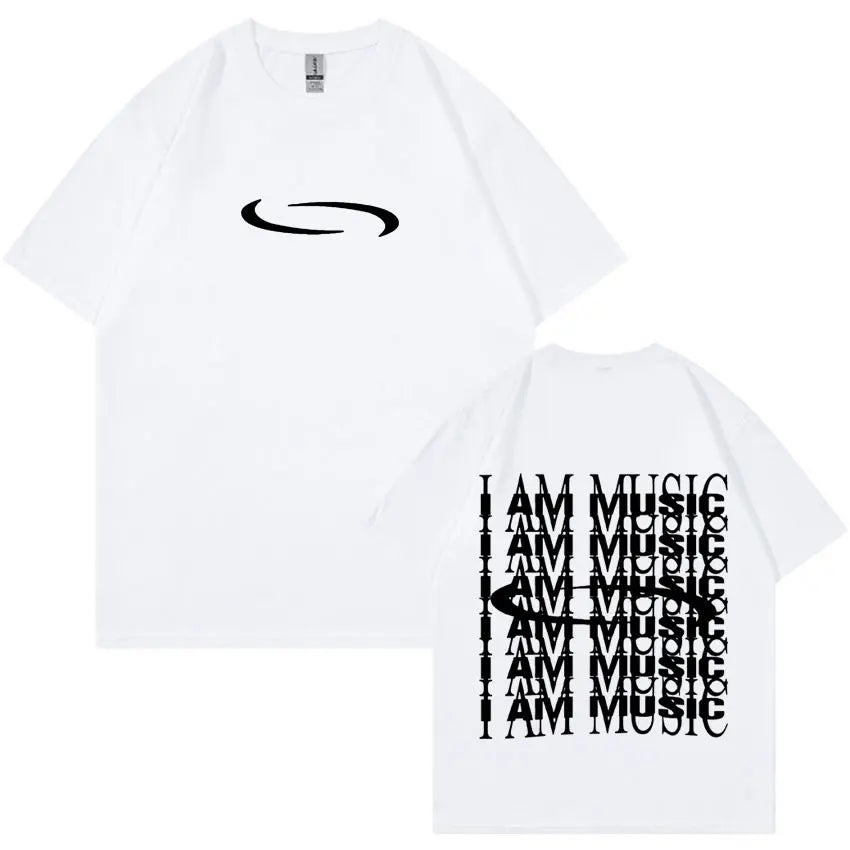 PlayBoi Carti ''I'm Music T-shirt'' Opium Ken Carson Tour Rap Fashion Hip Hop Oversized Tees