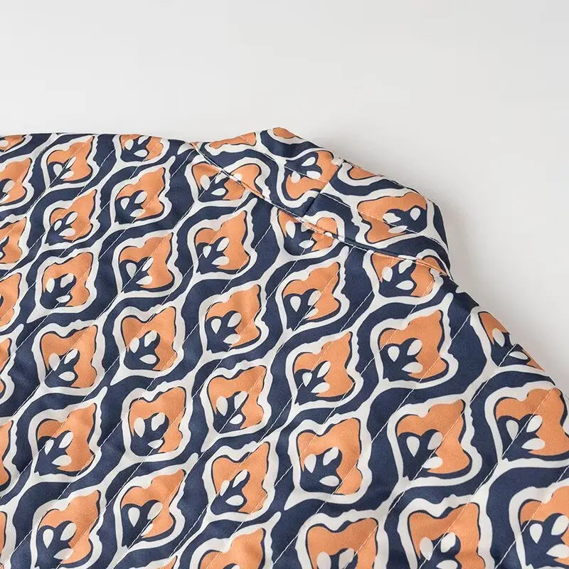 Insulating Women’s Quilted Vest - Loose Open Stitch, Cotton