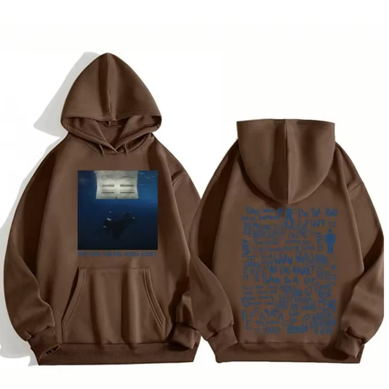 Warm Men’s Hoodie - Slim Fleece Polyester, Urban Street