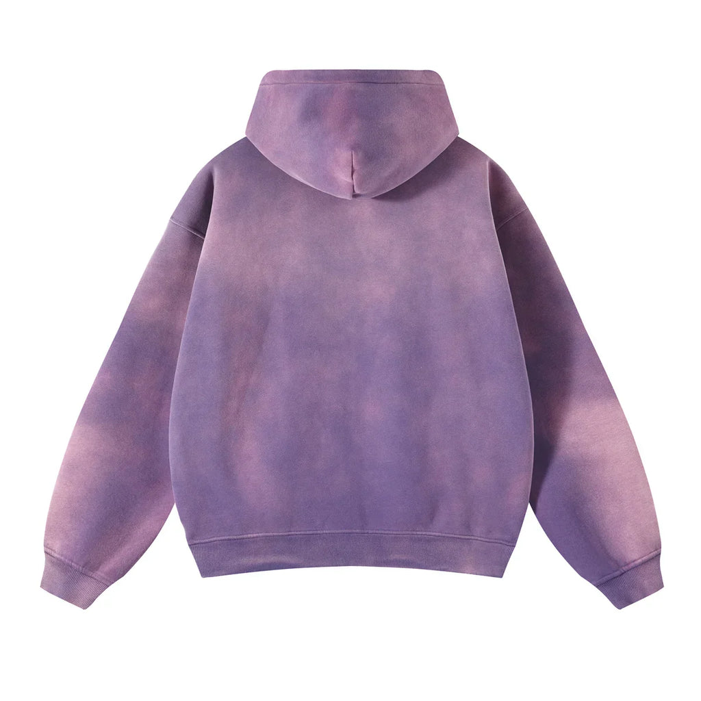 Warmer, lässiger Herren-Kapuzenpullover mit Reißverschluss – Oversize, Plüsch, Winter