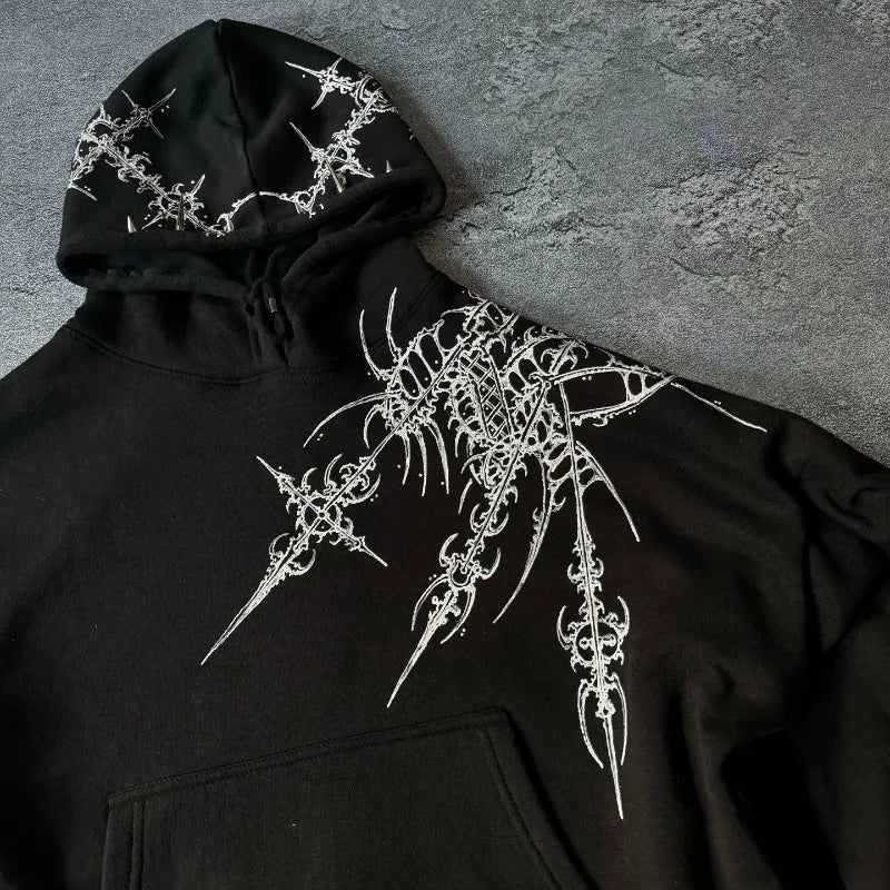 Oversized Unisex Hoodie - Cropped Relaxed Cotton Streetwear