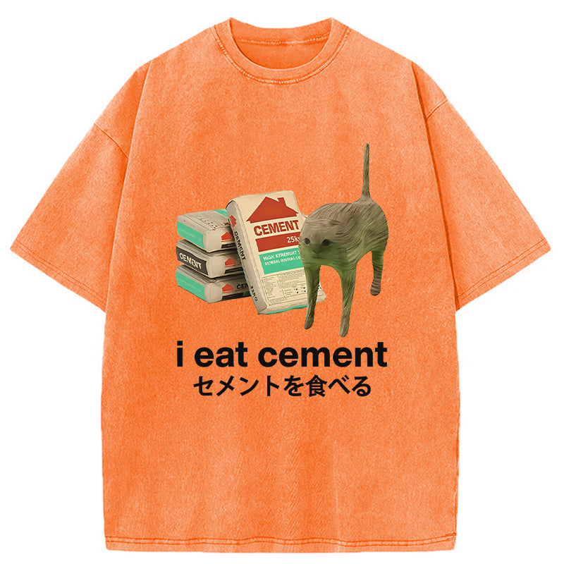 bbb I Eat Cement Washed T-Shirt