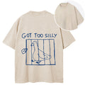 bbb Got Too Silly Meme Back Washed T-Shirt