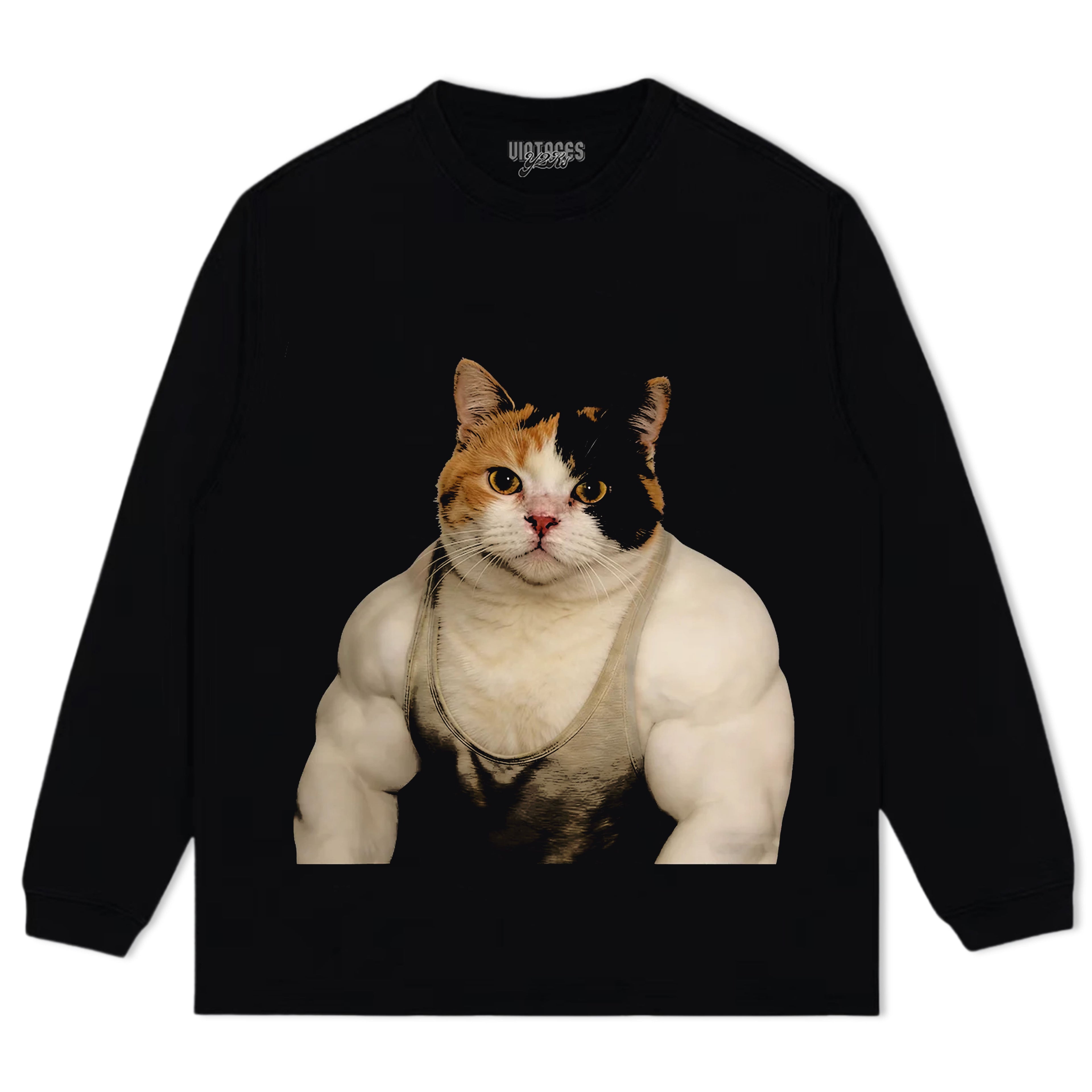 THE FITNESS CAT TANK TOP & TEE & LONG SLEEVE & LAYERED LS & HOODIE