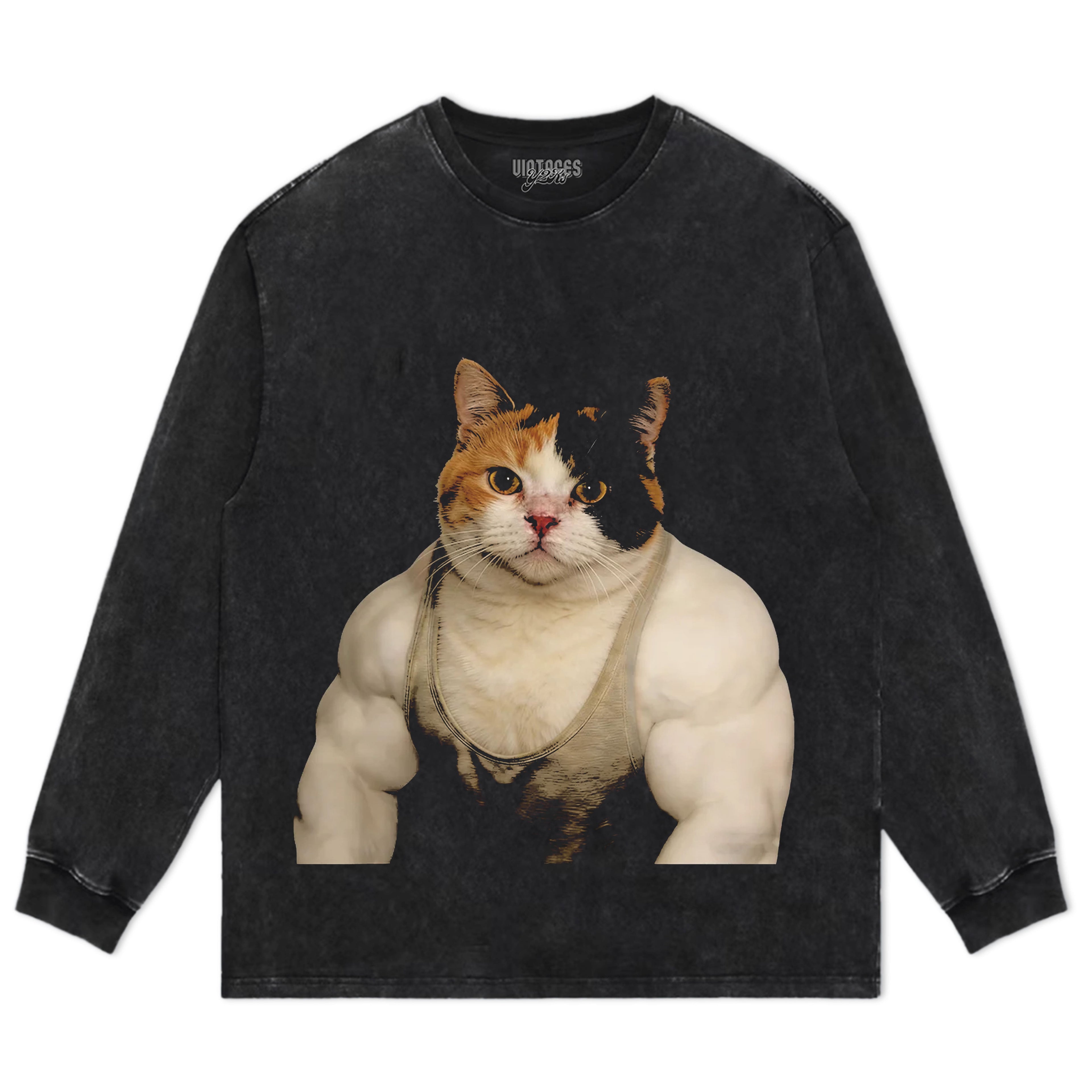 THE FITNESS CAT TANK TOP & TEE & LONG SLEEVE & LAYERED LS & HOODIE