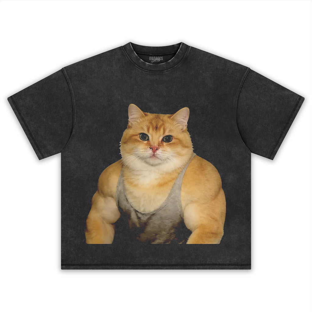 THE FITNESS CAT V2 TANK TOP & TEE & LONG SLEEVE & LAYERED LS & HOODIE