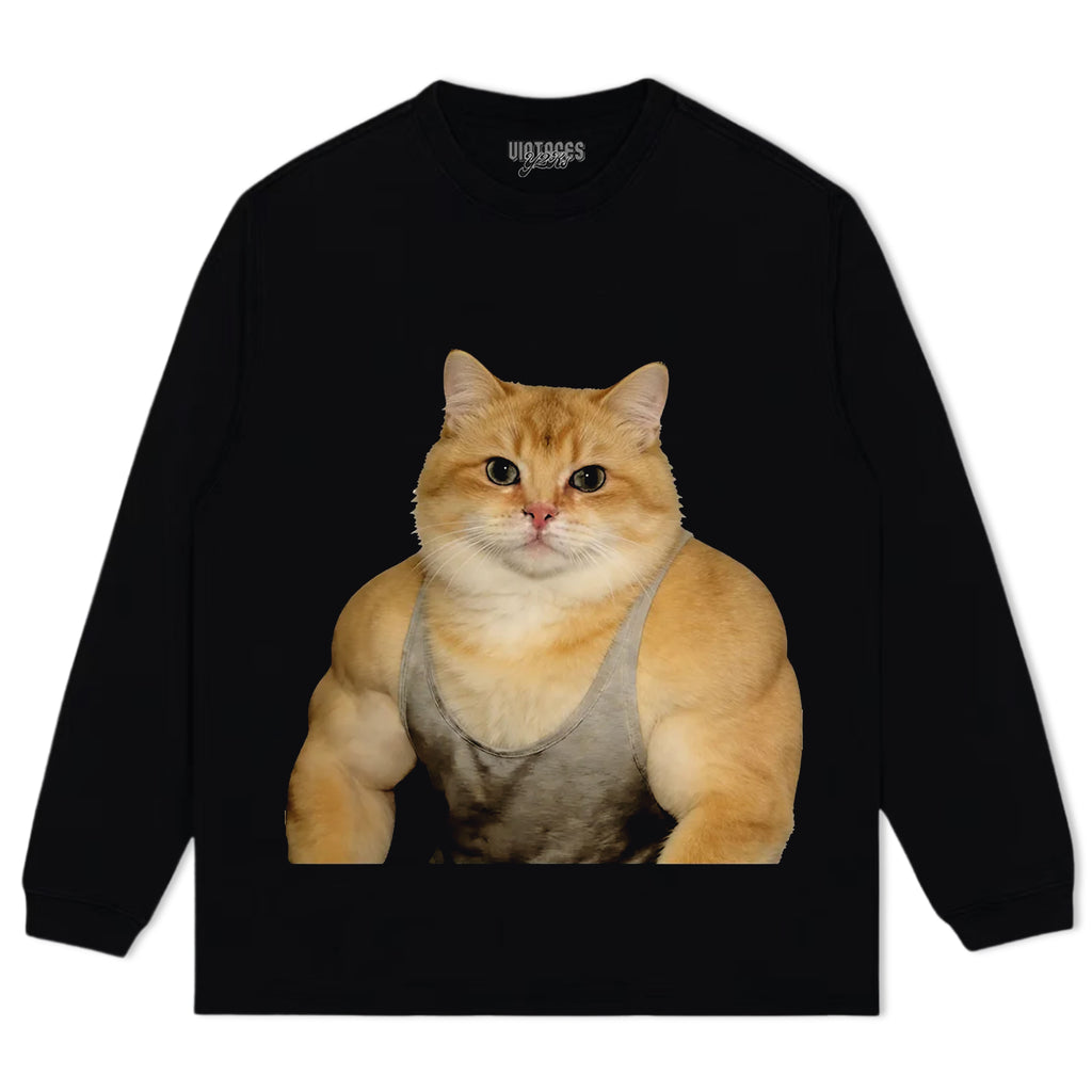THE FITNESS CAT V2 TANK TOP & TEE & LONG SLEEVE & LAYERED LS & HOODIE