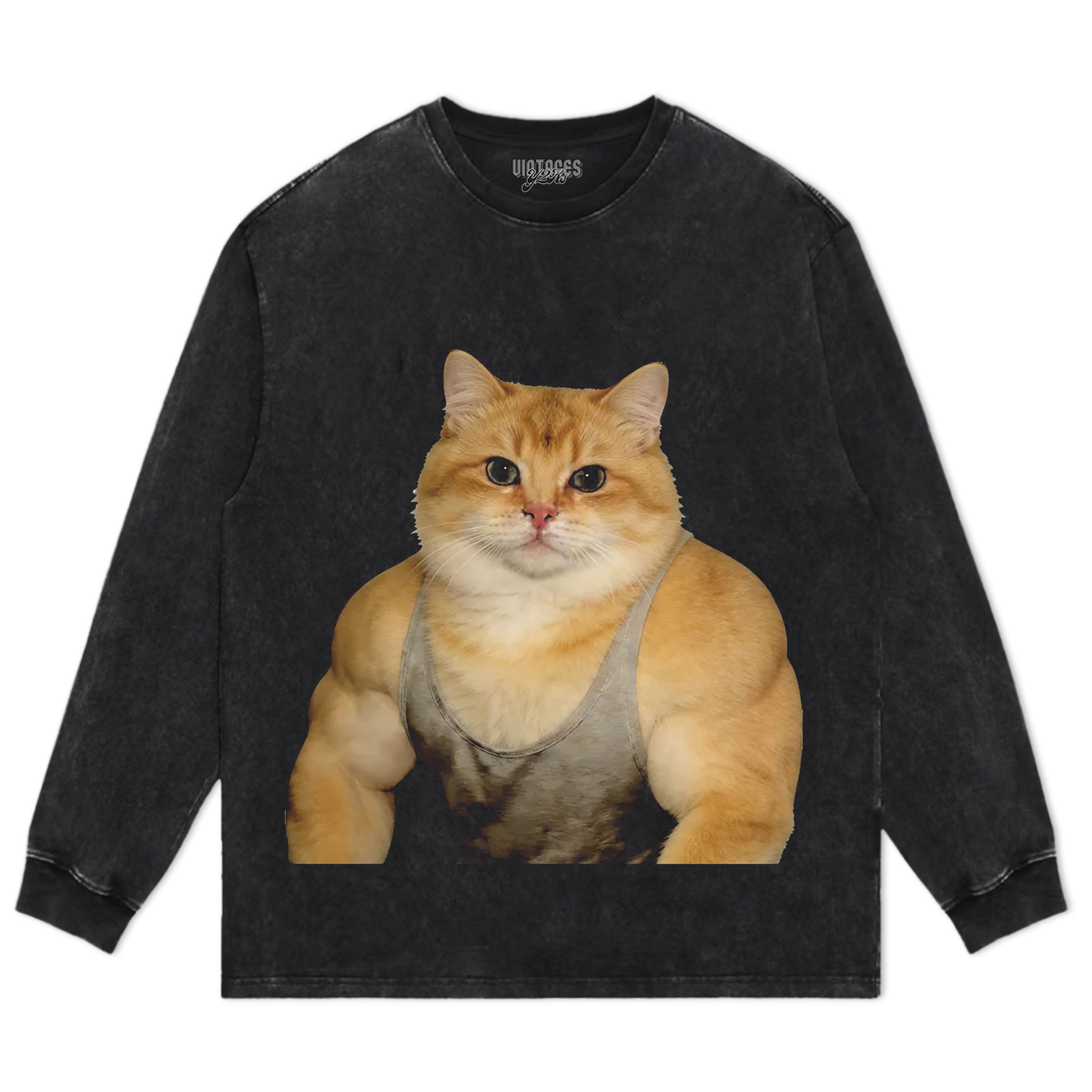 THE FITNESS CAT V2 TANK TOP & TEE & LONG SLEEVE & LAYERED LS & HOODIE