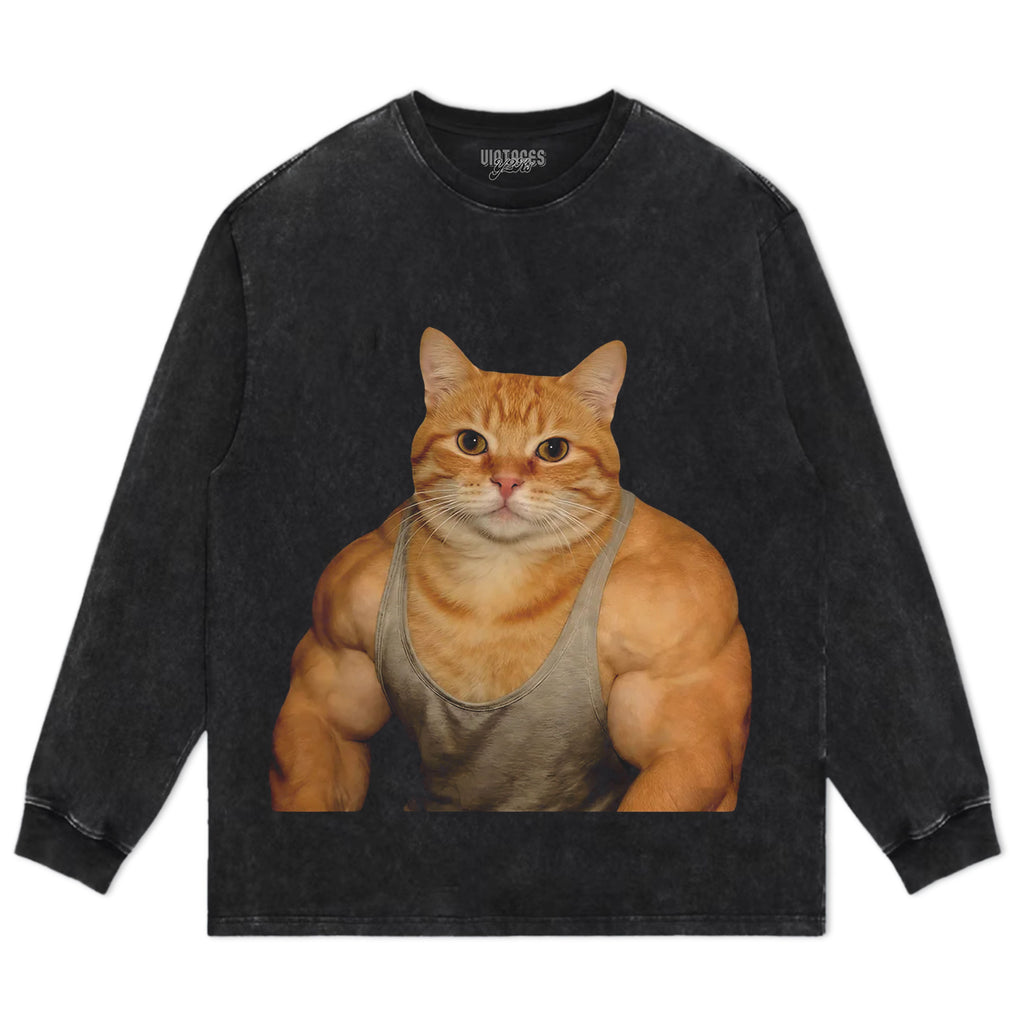 THE FITNESS CAT V4 TANK TOP & TEE & LONG SLEEVE & LAYERED LS & HOODIE