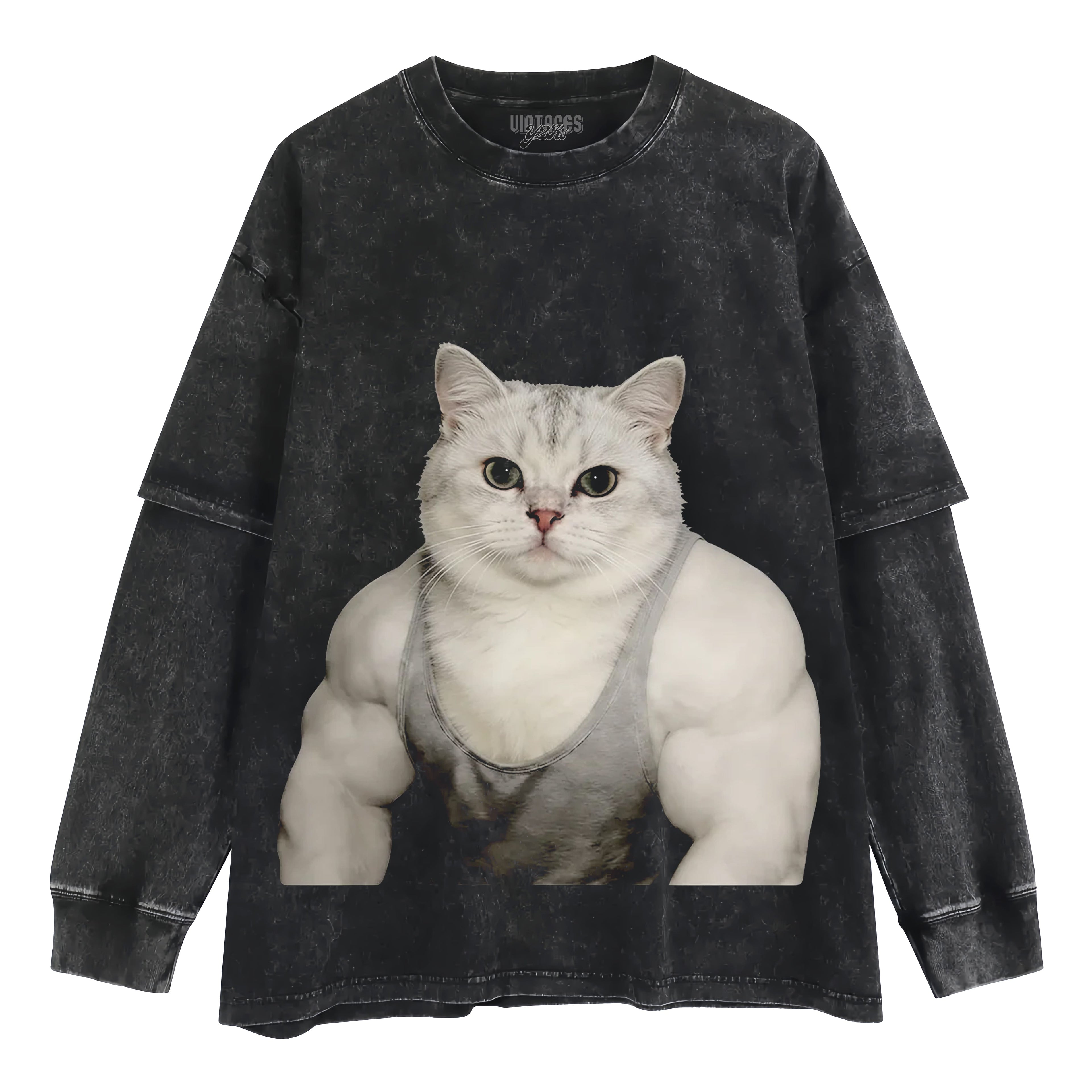 THE FITNESS CAT V5 TANK TOP & TEE & LONG SLEEVE & LAYERED LS & HOODIE