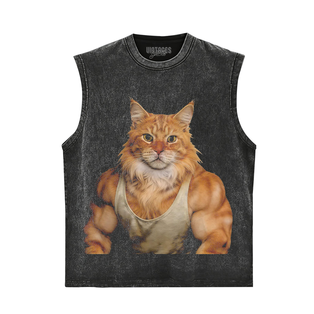 THE FITNESS CAT V7 TANK TOP & TEE & LONG SLEEVE & LAYERED LS & HOODIE