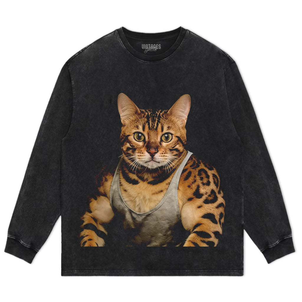 THE FITNESS CAT V8 TANK TOP & TEE & LONG SLEEVE & LAYERED LS & HOODIE