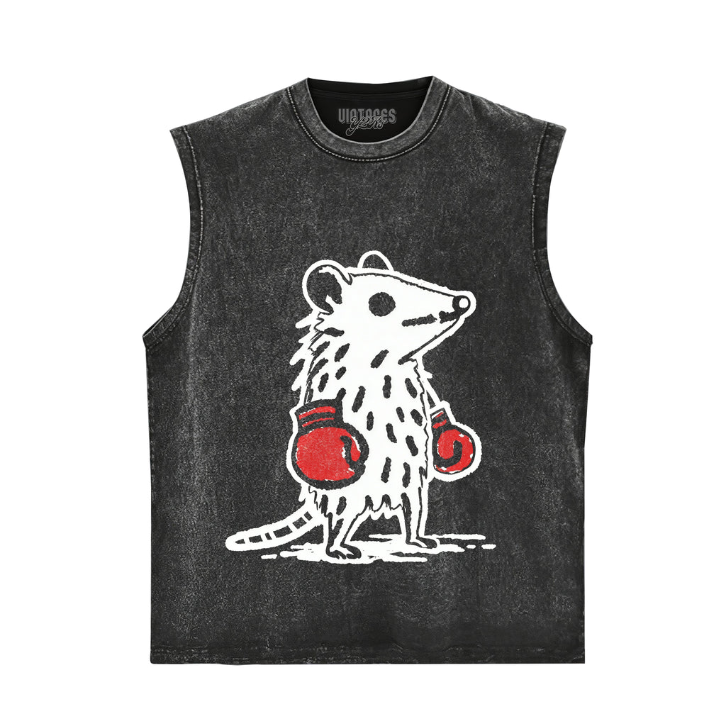 THE MOUSE BOXER TANK TOP & TEE & LONG SLEEVE & LAYERED LS & HOODIE