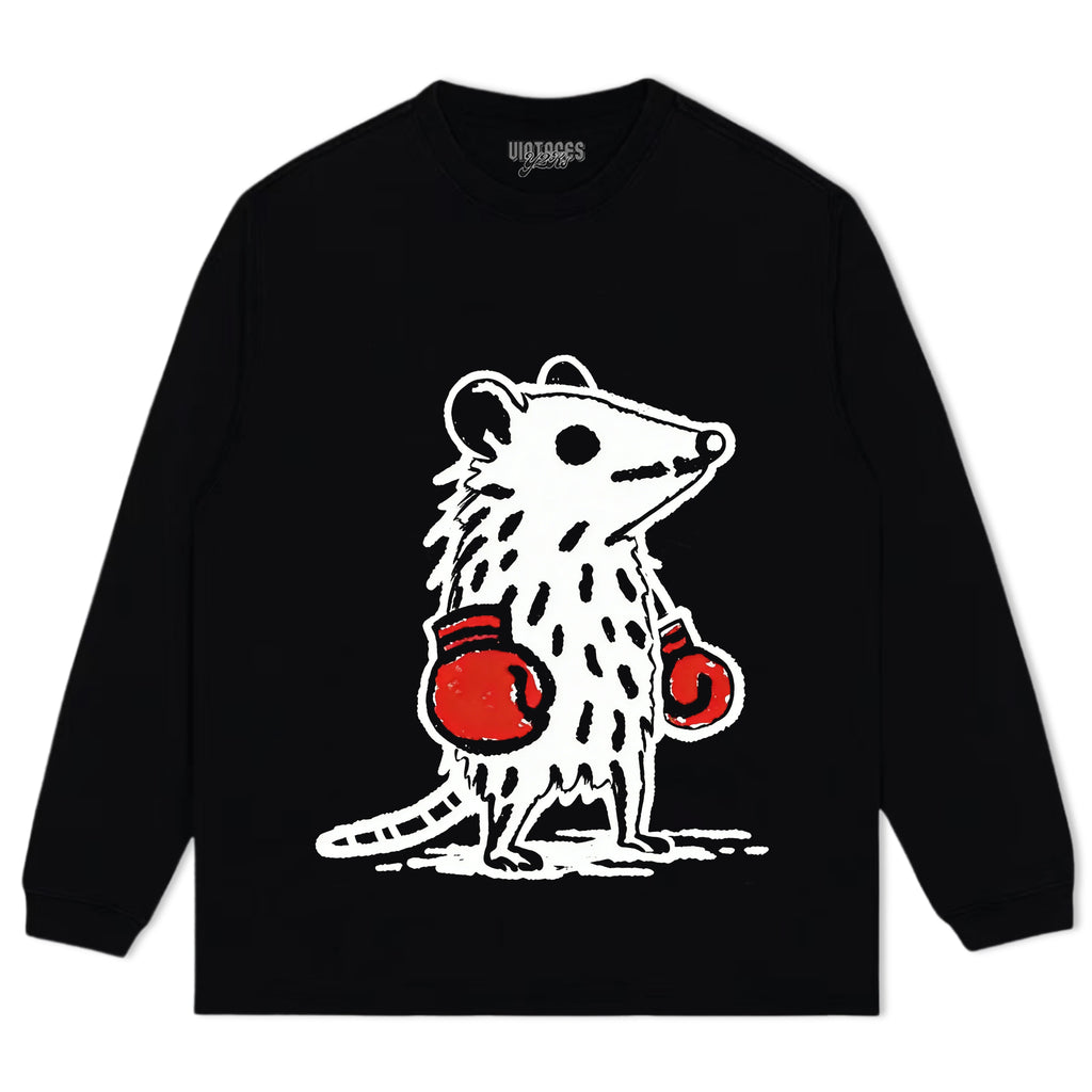 THE MOUSE BOXER TANK TOP & TEE & LONG SLEEVE & LAYERED LS & HOODIE