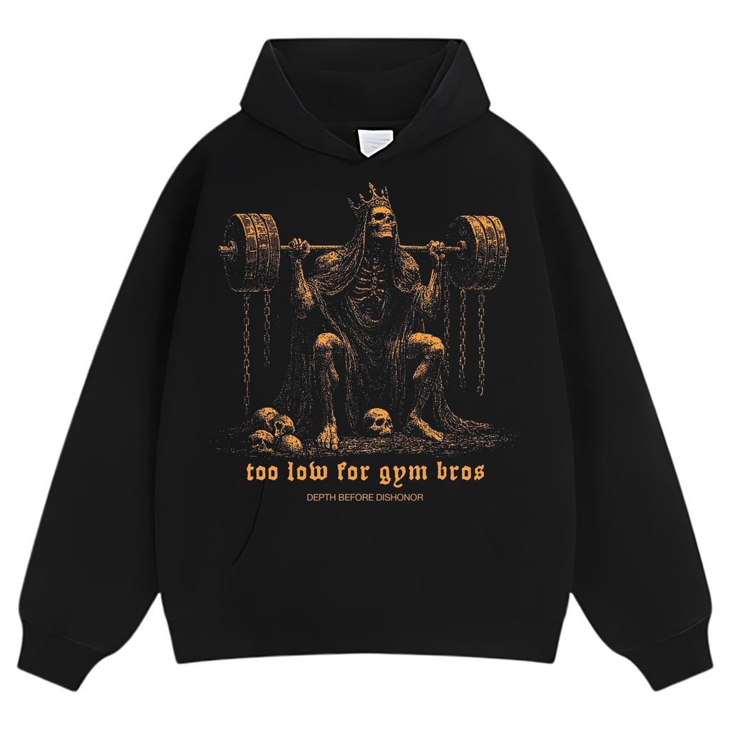 TOO LOW FOR GYM BROS GOLD V2 TANK TOP & TEE & LONG SLEEVE & LAYERED LS & HOODIE