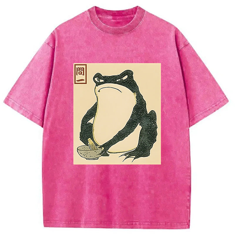 bbb Matsumoto Hoji Japanese Frog Washed T-Shirt