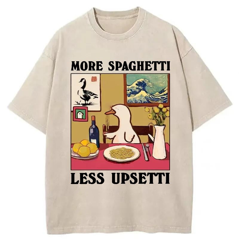 bbb More Spaghetti Less Upsetti Goose Washed T-Shirt