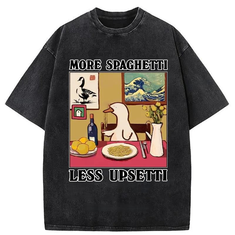 bbb More Spaghetti Less Upsetti Goose Washed T-Shirt