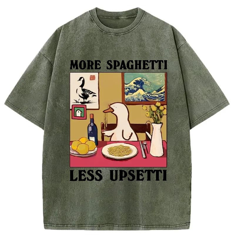 bbb More Spaghetti Less Upsetti Goose Washed T-Shirt