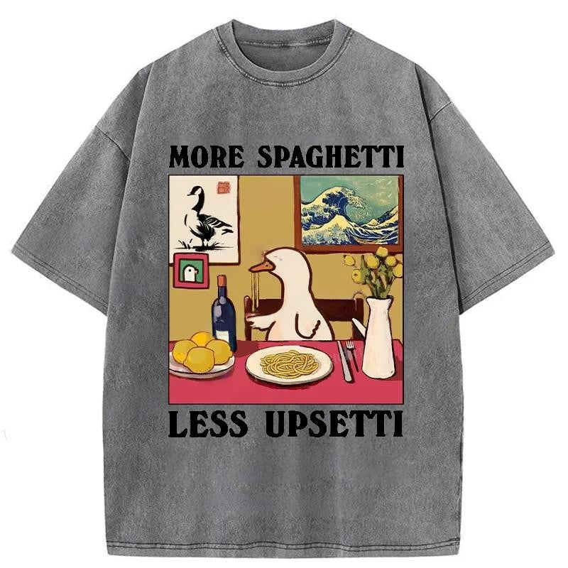 bbb More Spaghetti Less Upsetti Goose Washed T-Shirt