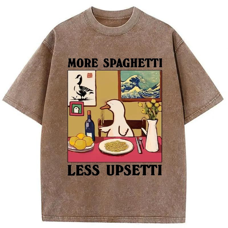 bbb More Spaghetti Less Upsetti Goose Washed T-Shirt